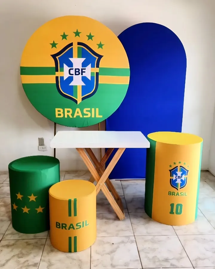 Kit Copa do Brasil verde e amarelo